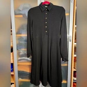 Vintage J.Crew Black Long Sleeve Knit Dress